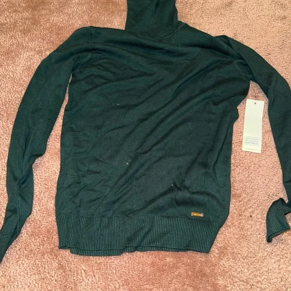 Calvin Klein Deep Green Turtleneck Sweater - Picture 1 of 3